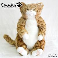 ぬいぐるみ 猫 茶トラ リアル 日本製 Cuddly カドリー ピンカートン ねこのぬいぐるみ ねこ ネコ 猫グッズ 爆買 クリスマス お悔やみ ペット  爆買 | LeChien