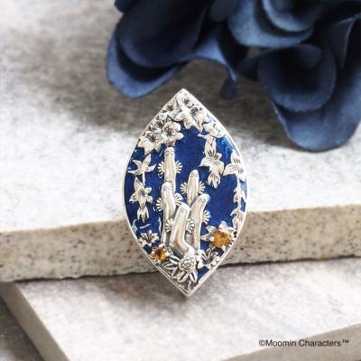 未使用品 碌山 天然ムーンストーン オパール シルバー ブローチ 未使用品 碌山 天然ムーンストーン オパール シルバー ブローチ