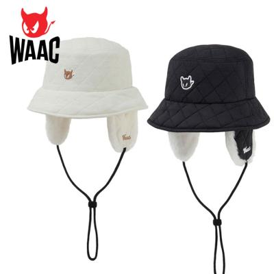 ワック　WAAC ゴルフ　耳付きハット ホワイト　新品未使用　ユニセックス WAAC ハットの商品一覧 通販 - Yahoo!ショッピング