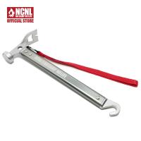 NCNL NO CAMP NO LIFE ペグハンマー テントハンマー キャンプハンマー 軽量 キャンプ ストラップ付き (シルバー)