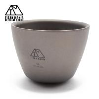 TITAN MANIA チタンマニア ぐい呑み おちょこ お猪口 チタン 50ml おしゃれ キャンプ アウトドア 超軽量 二重構造 錆びない ぐい飲み 酒器 盃 ミニカップ