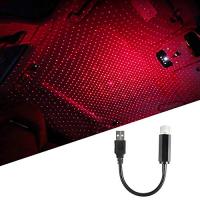 Catland 車用 LED イルミネーション USB LEDライト 赤 星空ライト 車内 装飾 アンビエントライト 雰囲気ライト ルームランプ 室内 | レモンバームストア
