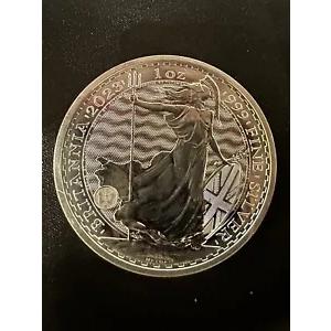 イギリス 2ポンド 銀貨 2023年 1オンス ブリタニア 純銀製13点 イギリス 2ポンド 銀貨 2023年 1オンス ブリタニア 純銀製13点