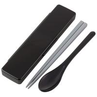 スケーター(Skater) コンビセット 抗菌 箸 スプーン セット 箸21cm リッチブラック CCS45SAAG-A | Life select
