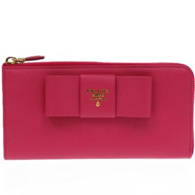 プラダ 財布 リボン ラウンドファスナー カラー（PRADA
