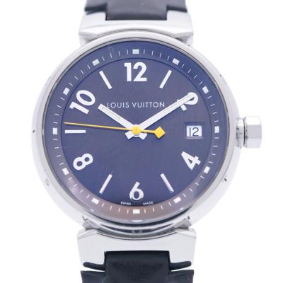 LOUIS VIITTON タンブール クォーツ腕時計 ブラウン 替ベルト付 cassis-vit-kata.jpg