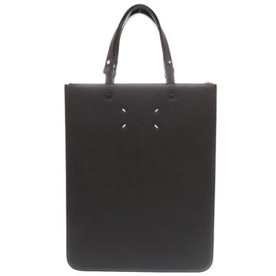 メゾンマルジェラトートバッグ　ネイビー　美品 MAISON MARGIELA MIDNIGHT BLUE LEATHER VERTICAL SHOPPING BAG