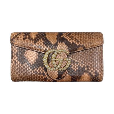 GUCCI GG インターロッキング エキゾチック パイソン 長財布