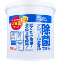 エリエール 除菌できるアルコールタオル 大容量 本体 ４００枚入 | スリムゲンキひまわり