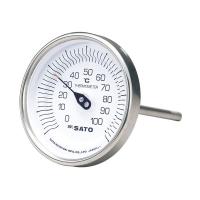 SATO 佐藤計量器 バイメタル温度計 BM-T-90Sシリーズ （0/150℃ L=50mm） 2010-50 | 生活計量(ライフスケール)
