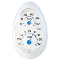 クレセル 温湿度計 tamago （ホワイト） CR-133W （-30〜50℃） | 生活計量(ライフスケール)