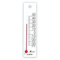 シンワ測定 温度計 プチサーモ スクエア たて 12cm ホワイト 48705 （-30〜50℃） | 生活計量(ライフスケール)
