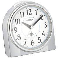 リズム(RHYTHM) シチズン 目覚まし時計 電波時計 夜間常時点灯 ネムリーナリング シルバー 125x121x73mm CITIZEN | LifeShop369