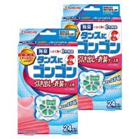 タンスにゴンゴン 1年有効 引き出し用 24個入×2個 無臭タイプ (防虫 防カビ ダニよけ) | LifeShop369