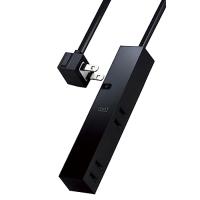 エレコム 電源タップ 見せるインテリア roo't(ルオット) 4個口 2.5m ブラック AVT-D3-2425BK | HIKARIショップ