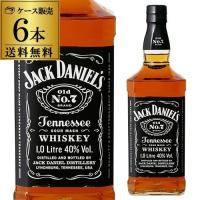 ジャック ダニエル ブラック 40度 1,000ml 正規品 6本販売 送料無料 ウイスキー バーボン テネシー 1L 長S | リカマンYahoo!店