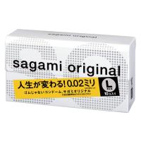 【単品】 サガミオリジナル002 コンドーム 薄型 ポリウレタン製 0.02ミリ Lサイズ 10個入 | LINEAR1