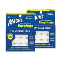 Macks Pillow Soft シリコン耳栓 #7 透明 6ペア×2セット【正規輸入品】 | LINEAR1