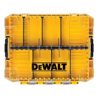 デウォルト(DEWALT) タフケース (中) デバイダー付き オーガナイザー 工具箱 収納ケース ツールボックス 透明蓋 脱着トレー 積み重ね収納 | LINEAR1