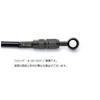 BTFB870 ハーレーフロントホースキット ステンBLK/BLK ハーレーFLSTC 88-> Swage Line(スウェッジライン) | ナカノライニング商會 用品店