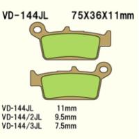 VD-144JL 4T 05-08 SMR 450 FES TM メタル系 リア ブレーキパッド べスラ | ナカノライニング商會 用品店