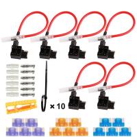 GTIWUNG (ミニ) ブレードヒューズアダプターホルダー 平型 ヒューズホルダー 配線追加 電源取り出し DIY ATM TAP 平型ヒューズホル | link-shop