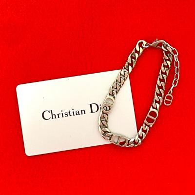 2675　極美品✨　Dior　ブレスレット　シルバー　CD ロゴ　希少　刻印 2583 極美品✨ Dior ブレスレット CD ロゴ シルバー 希少 刻印