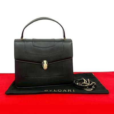 極美品✨希少✨BVLGARI セルペンティスカリエ ハンドバッグ 2way BVLGARI】ブルガリ『セルペンティ スカリエ 2WAYハンドバッグ