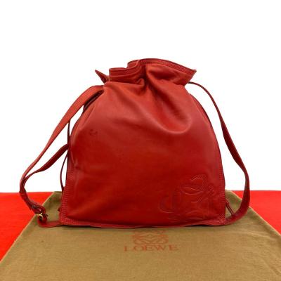 美品　LOEWE オールド　ロエベ 　レザー　ラウンドショルダー　バッグ　赤 ロエベヴィンテージのおすすめ人気商品一覧 通販 - Yahoo!ショッピング