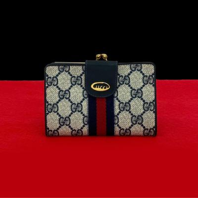 財布 二つ折り がま口（GUCCI／レディース二つ折り財布）｜財布