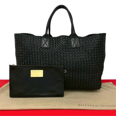 【美品】 Bottega Venetaトートバッグ オールレザー ブラック黒 ボッテガヴェネタ アルコトート ラージ ブラック Large Arco Tote in