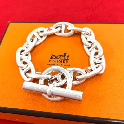 HERMES メンズブレスレット（色：シルバー系）｜メンズアクセサリー