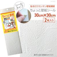 KF342　ちょっと壁紙　30cm×30cm　2枚入り　素朴な塗り壁調のホワイト | プチリフォーム商店街
