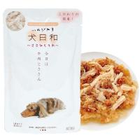 ドッグフード わんわん 犬日和　レトルト ささみと牛肉 80g　犬 ドッグ フード レトルト パウチパック 非常食  国産 | L・I・P Yahoo!店