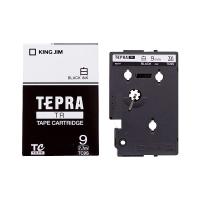 (まとめ) キングジム テプラ TR テープカートリッジ 9mm 白／黒文字 TC9S 1個 〔×10セット〕 | リトルトゥリーズ