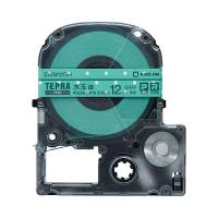 (まとめ) キングジム テプラ PROテープカートリッジ 模様ラベル 12mm 水玉緑/グレー文字 SWM12GH 1個 〔×10セット〕 | リトルトゥリーズ