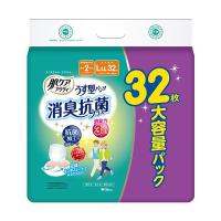 日本製紙クレシア 肌ケア アクティうす型パンツ 消臭抗菌プラス L-LL 1セット(64枚：32枚×2パック) | リトルトゥリーズ