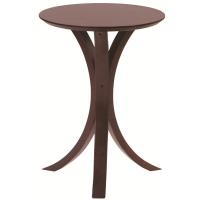 サイドテーブル ミニテーブル 直径40cm 円形 ブラウン 木製 組立品 リビング ダイニング インテリア家具 お店 | リトルトゥリーズ
