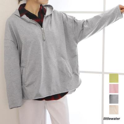 【美品】Brack & White レディース ハーフジップ パーカー サイズ1 楽天市場】ハーフジップ パーカー（レディースファッション）の通販
