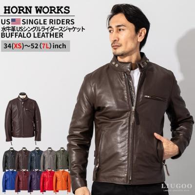 極美品 超希少3L HORN WORKS レザージャケット 裏地キルティング 極美品 超希少3L HORN WORKS レザージャケット 裏地キルティング