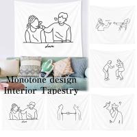 タペストリー 北欧 線画 おしゃれ ナチュラル シンプル 結婚式 ウェディング モダン アート カップル 夫婦 恋人 同棲 愛 部屋 飾り 飾り付け 壁 デコレーション Oth 217 Live On 通販 Yahoo ショッピング
