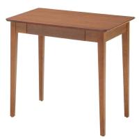 デスク 木製 ウッドデスク 幅70cm ディオーネ （ スリム 机 パソコンデスク 引出し付 収納 コンソール ウォルナット 天然木 ） | リビングート ヤフー店