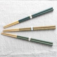 ポイントUP中】お箸 箸 天然木 雲流 緑 23cm 日本製 カトラリー 