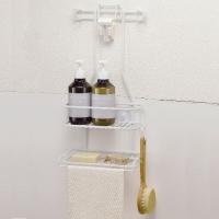 シャワーラック 2段 スパージュ シャワー ラック バス収納 シャンプーラック 吊り下げ 収納 シャワーフック 3本 336707 インテリアパレットヤフー店 通販 Yahoo ショッピング