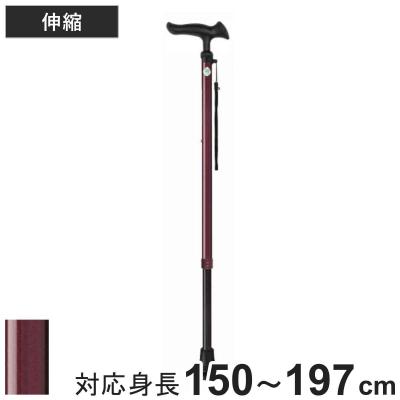 フジホーム 杖 ステッキ 伸縮 かるがもE22 身長〜197cm 男性 おしゃれ