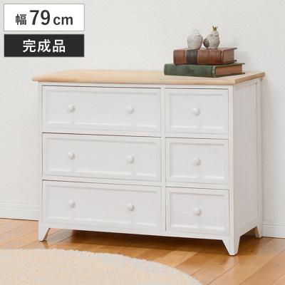 アンティーク調 ガラスキャビネット 白（家具、インテリア用品