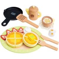 木のおもちゃ　ウッディプッディ　はじめてのおままごと パンケーキ&amp;カフェセット　木製玩具　知育玩具　WOODYPUDDY　 | インナーショップリーズ