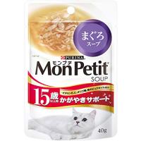 モンプチ スープ パウチ 高齢猫用(15歳以上) かがやきサポートまぐろスープ 40g×12袋入り (まとめ買い) [キャットフード] | Lo&Lu