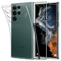 Spigen Galaxy S22 Ultra ケース [ SC-52C | SCG14 ] クリア TPUカバー 厚さ1.5ｍｍ 超薄型 超軽量 米軍MIL規格取得 黄ばみ無し リキッド・クリスタ | Lo&Lu