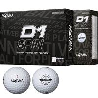 ホンマ ゴルフ ボール D1 D-1 SPIN スピン 2023 2ピース ソフト 飛び系 飛距離 ディスタンス ゴルフボール 1ダース 12球 コスパ 本間ゴルフ 本間 HON | Lo&Lu